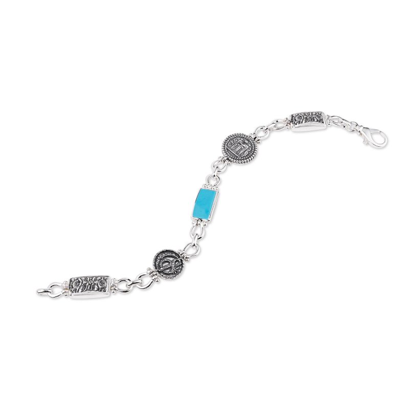 Gerardo Sacco - Bracciale Gs 50223 - Argento - Turchese