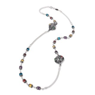 Gerardo Sacco - Collana Trottole - Argento - Zirconia