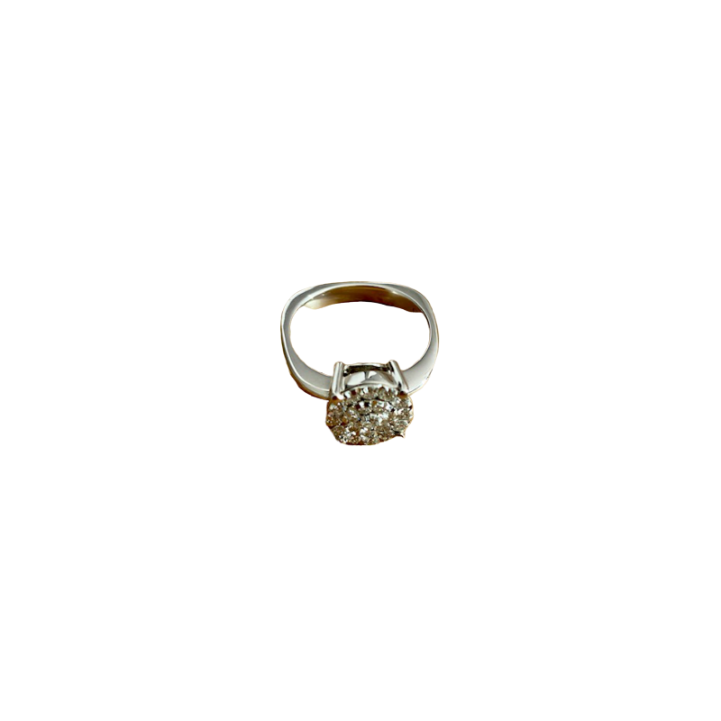 Chimento - Anello Donna - Oro Bianco - Invisible