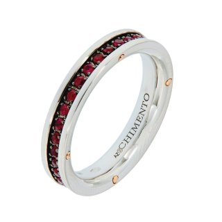 Chimento - Anello Aeternitas - Oro Bianco - Rubino