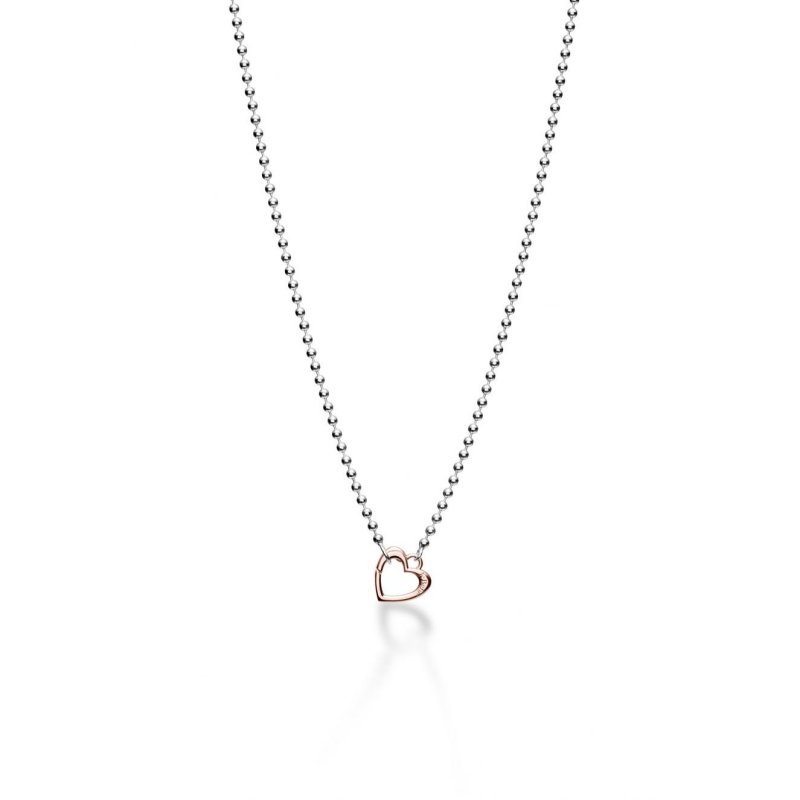 Le Bebe' - Collana Lock Your Love - Argento E Oro Rosa