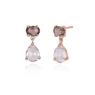 Mabina - Orecchini Mabina Donna - Argento Rosato - Zirconi