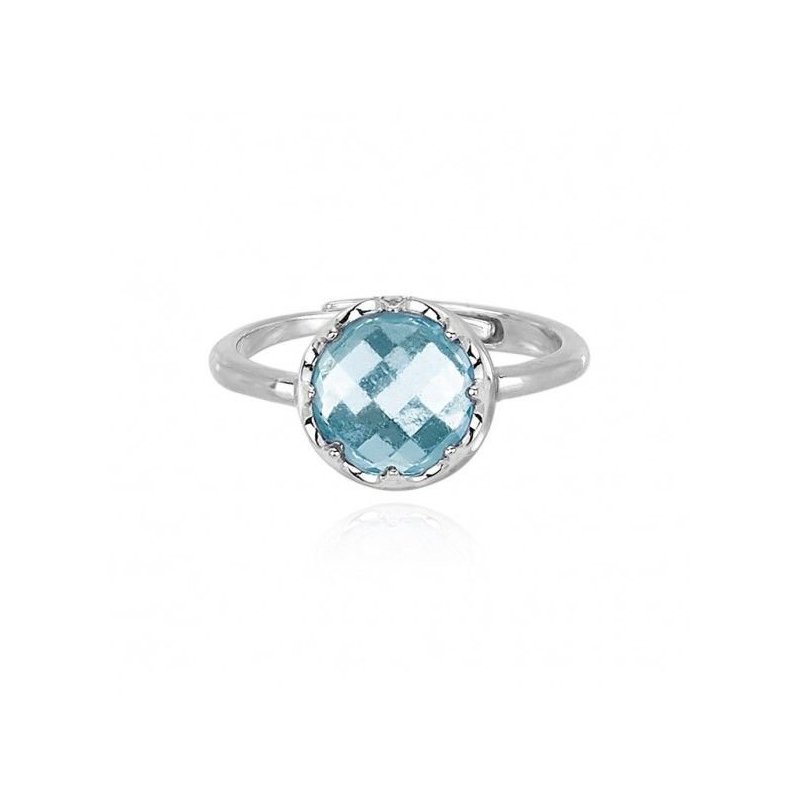 Mabina - Anello Mabina Topazio Azzurro - Donna - Argento