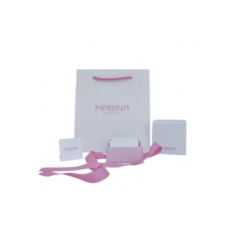 Mabina - Anello Mabina Topazio Azzurro - Donna - Argento