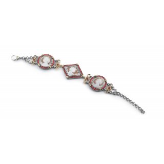 Gerardo Sacco - Bracciale Cammei - Corallo - Perla