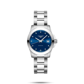 Longines - Conquest Modell - Acciaio - Blu