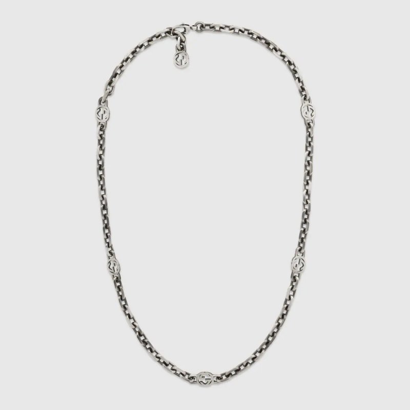 Collana In Argento Con Gg
