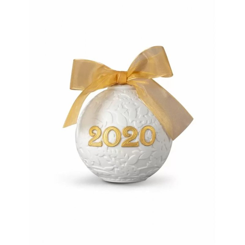2020 Palla di Natale. Dorato lucido