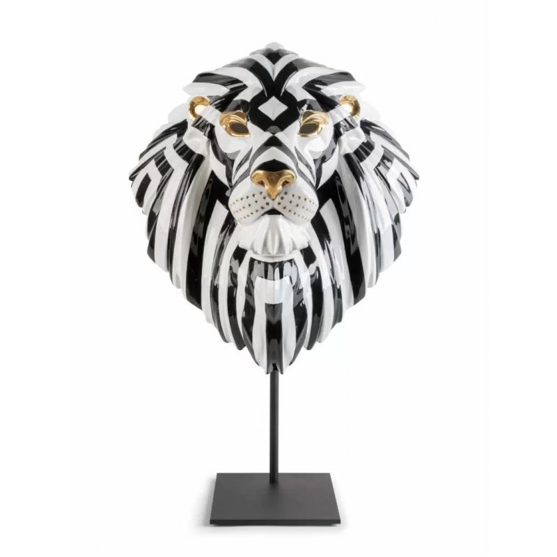 Maschera di Leone (nero-oro)