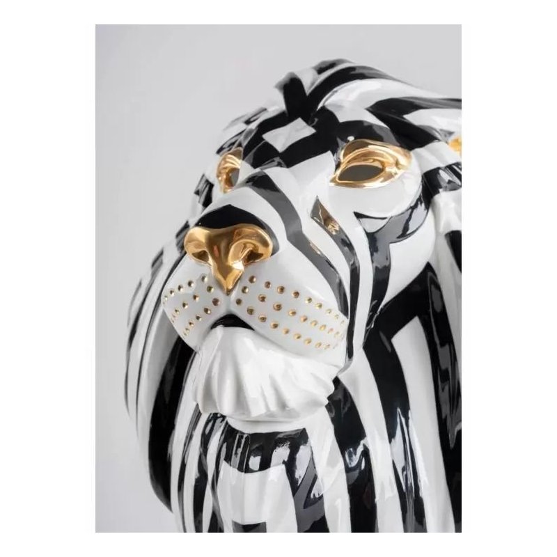Maschera di Leone (nero-oro)