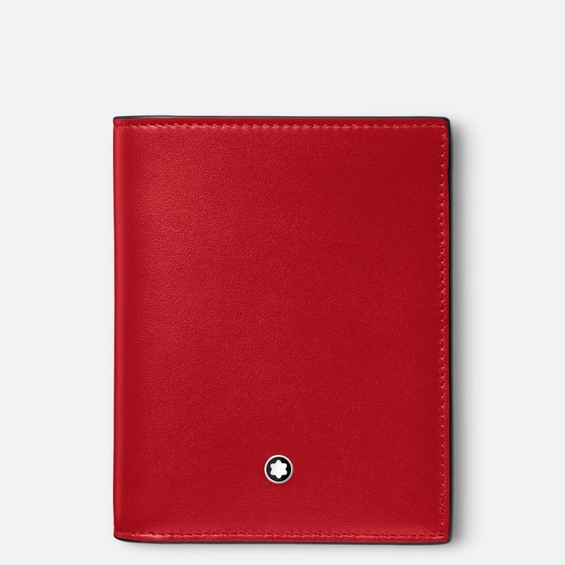 Montblanc - Portafoglio Meisterstück - Rosso - Pelle