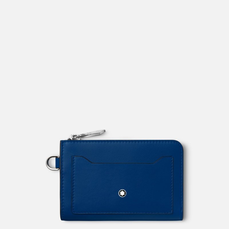 Montblanc - Portachiavi Meisterstück - Pelle - Blu