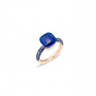Pomellato - Anello Nudo Deep Blue - Oro Rosa