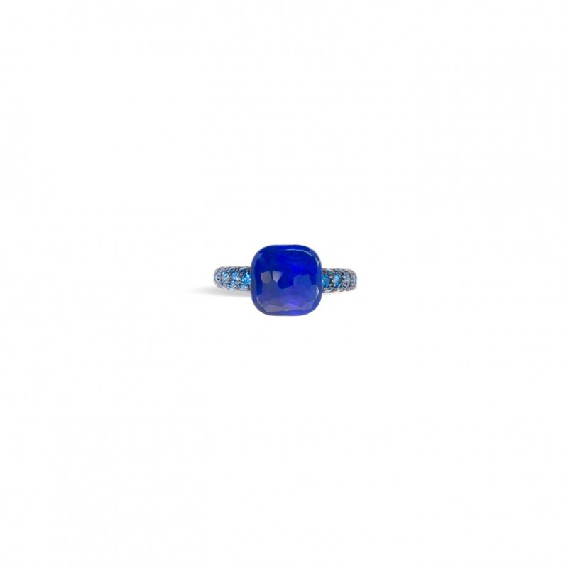 Pomellato - Anello Nudo Deep Blue - Oro Rosa
