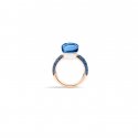 Pomellato - Anello Nudo Deep Blue - Oro Rosa
