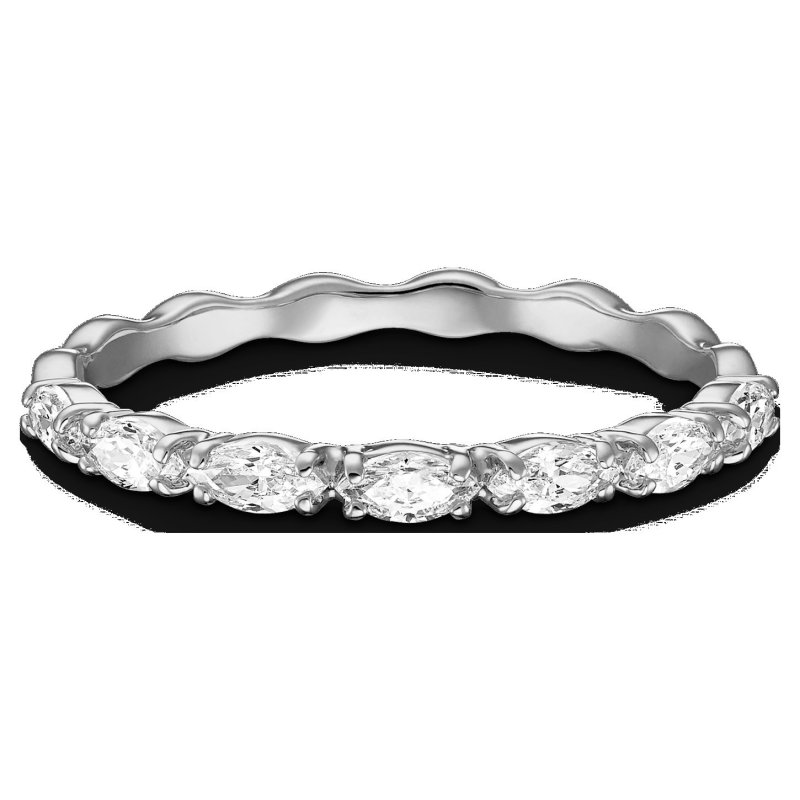 Swarovski - Anello Vittore - Bianco - Rodio