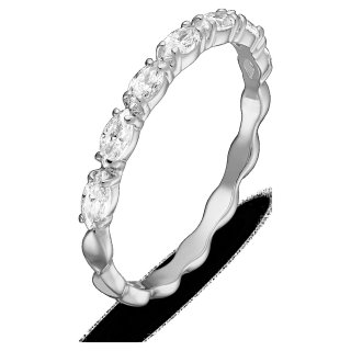 Swarovski - Anello Vittore - Bianco - Rodio