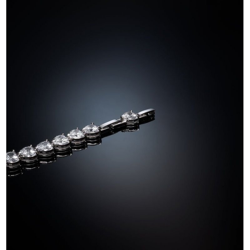 Bracciale Tennis Infinity Love Orizzontale Big