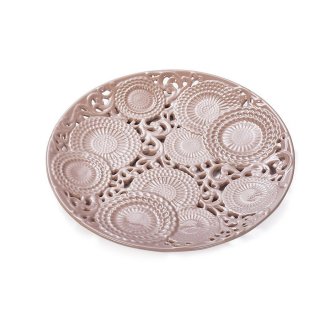 Henriette - Centrotavola Rosa - Ceramica