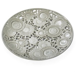 Henriette - Centrotavola Grigio Ø43 - Ceramica