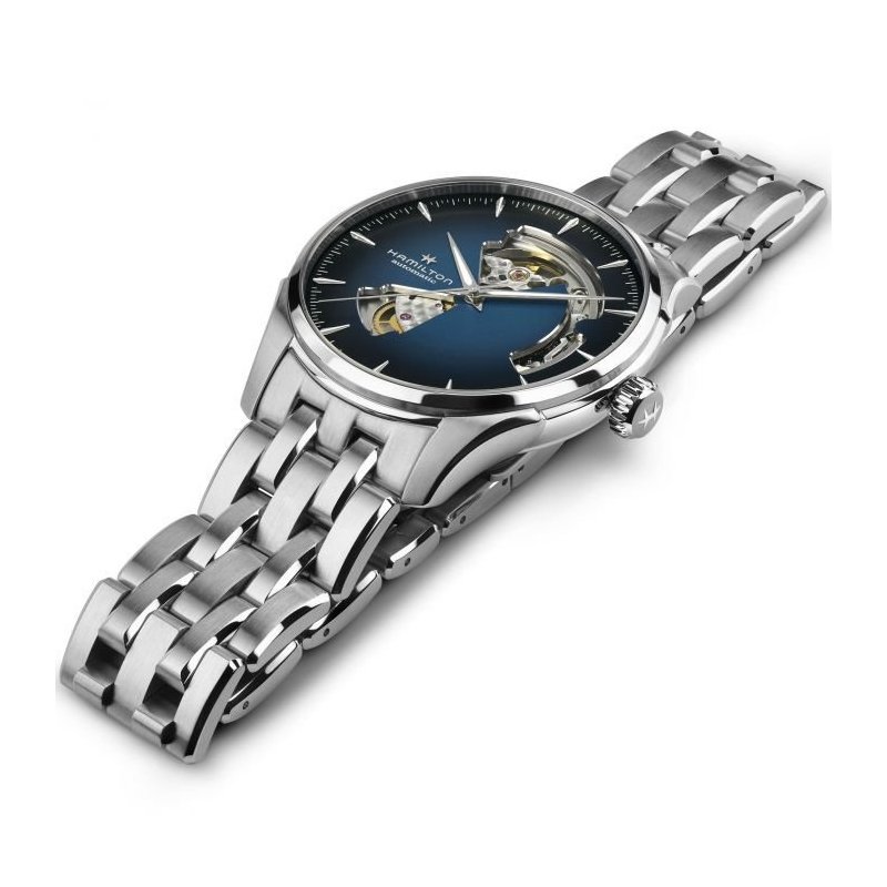 Hamilton - Jazzmaster Open Heart - Acciaio - Blu