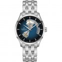 Hamilton - Jazzmaster Open Heart - Acciaio - Blu