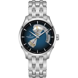 Hamilton - Jazzmaster Open Heart - Acciaio - Blu