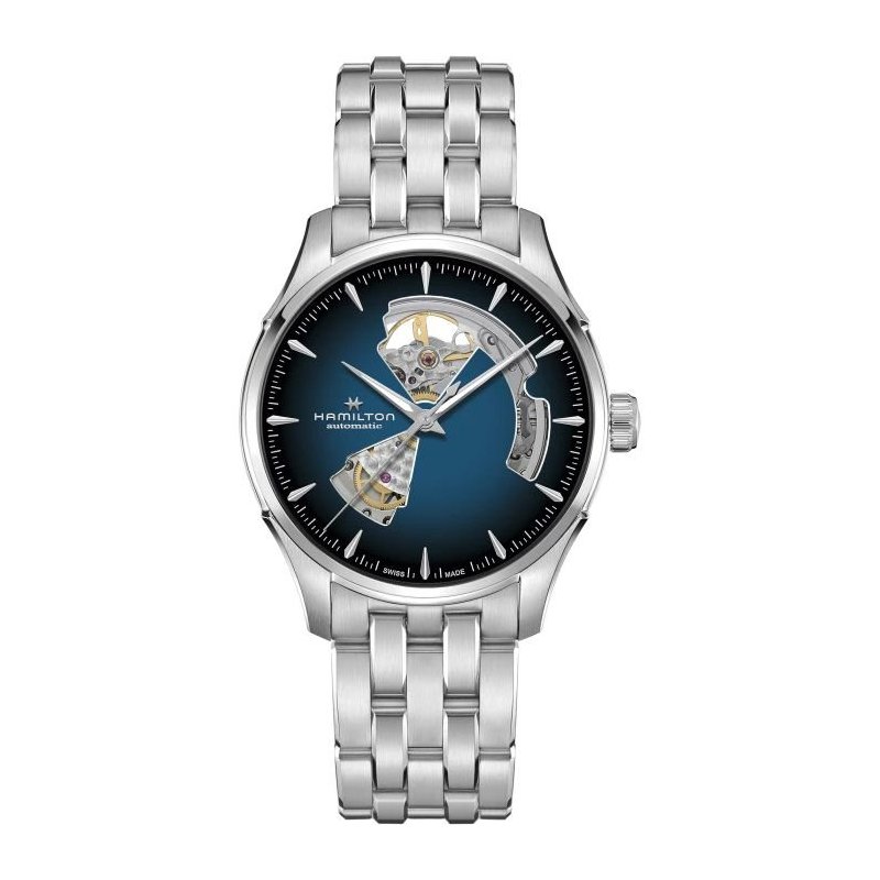 Hamilton - Jazzmaster Open Heart - Acciaio - Blu