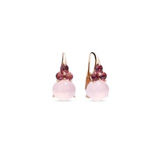 Pomellato - Orecchini Luna - Oro Rosa - Quarzo