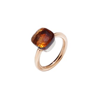 Pomellato - Anello Nudo - Oro Rosa - Quarzo Citrino