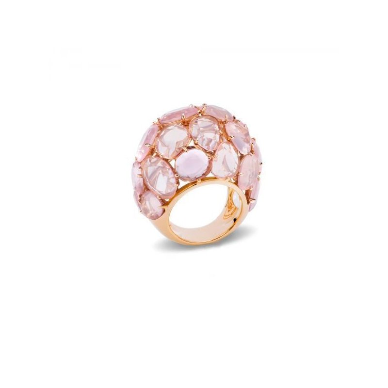 Pomellato - Anello Capri - Oro Rosa - Quarzo Rosa