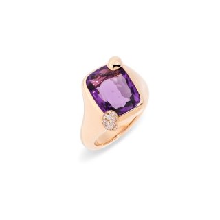 Pomellato - Anello Ritratto - Oro Rosa - Ametista