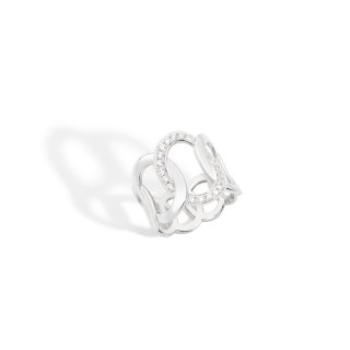 Pomellato - Anello Brera - Oro Bianco - Diamanti