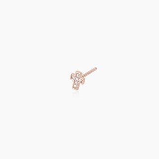 Mabina - Orecchino Monomania - Argento Rosato - Zirconi