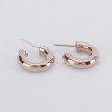 Mabina - Orecchini A Cerchio - Argento Rosato - 2 Cm