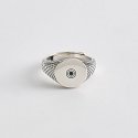 Mabina - Anello Beniamino - Argento Brunito - Zircone Nero