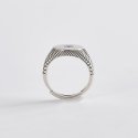 Mabina - Anello Beniamino - Argento Brunito - Zircone Nero