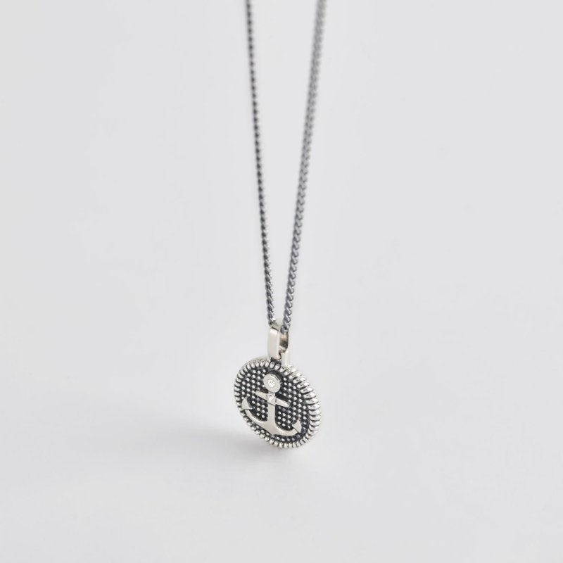 Mabina - Collana Navy Rule - Argento Brunito - Zirconi