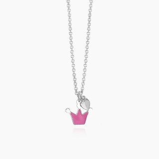 Mabina - Collana Corona - Argento 925 - Smalto