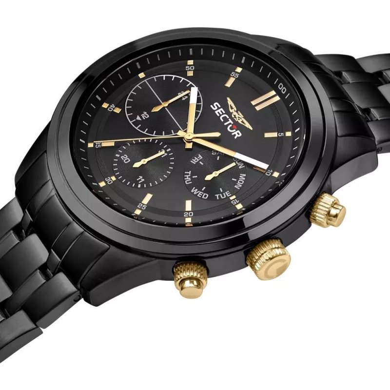 Sector 670 - Orologio Multifunzione Uomo - Nero - 45Mm