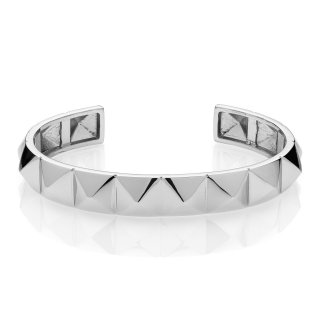 Bracciale Rigido In Bronzo Argentato