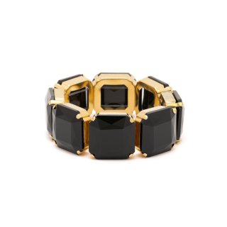 Deliguoro - Bracciale Cristalli Square - Ottone