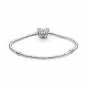 Pandora Moments Butterfly Clasp Snake Chain Bracelet