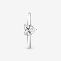 Sparkling Heart Solitaire Ring