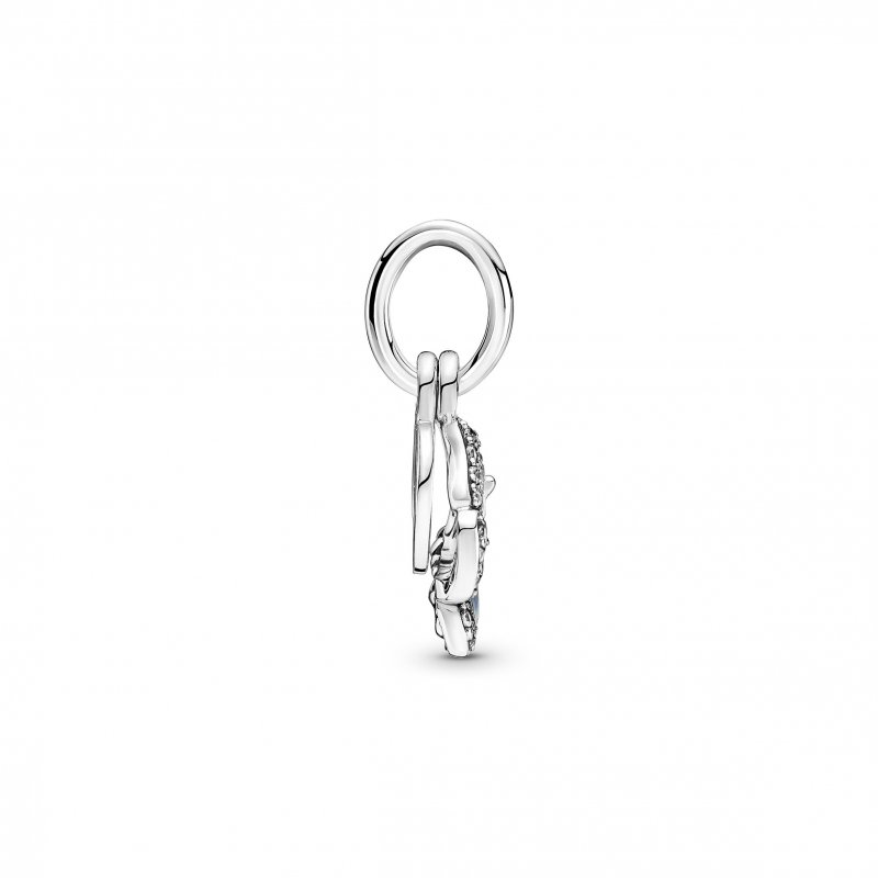 Blue Butterfly & Quote Double Dangle Charm