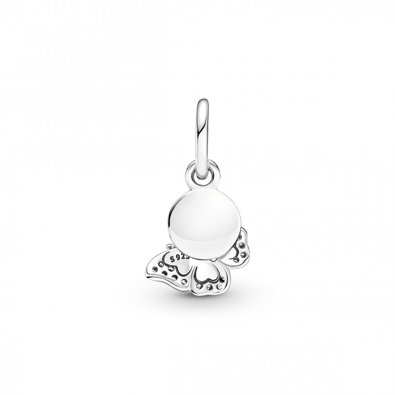 Blue Butterfly & Quote Double Dangle Charm