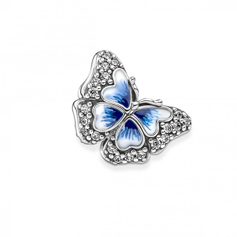 Blue Butterfly Sparkling Charm