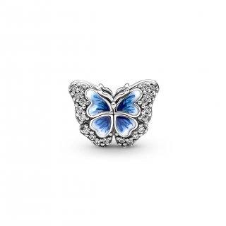 Blue Butterfly Sparkling Charm