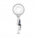 Pansy Flower Envelope Dangle Charm