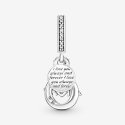 Mum Infinity Pavé Double Dangle Charm